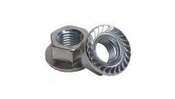 Гайка с фланцем оцинкованная DIN 6923